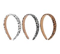 SOIMISS 3pcs Leopard Prints Headband Set for Women, Vintage Style Cloth Hair Accessories with Retro Zebra and Classic Leopard Patterns, for Makeup Use and Daily Wear