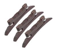 SOIMISS 3pcs Mandolin Wood Bridge Set Adjustable Acoustic Guitar Mandolin Bridge Saddle Replacement Musical Instrument Parts for String Height and Balanced Swing
