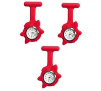 SOIMISS 3pcs Medical Watch Fashionable Hanging Watch for Doctors Nurses Silicone Easy to Read Sunflower Design