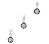 SOIMISS 3pcs Metal Pocket Watch Vintage Hanging Hook Style Simple for Student Nurse and Nurse Essentials