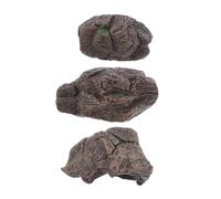 SOIMISS 3pcs Miniature Rock Set Realistic Fake Rocks for Zen Garden Terrarium and Aquarium Decor for Miniature Landscapes and Fairy Gardens