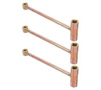 SOIMISS 3pcs Multi-Function Metal Oxygen Tank Wrench with T-Handle, Lightweight Iron Valve Opening Tool for Oxygen and Acetylene Cylinders, for Field Operations and Frequent Valve
