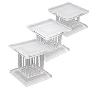 SOIMISS 3pcs Multi Functional Acrylic Display Stand Roman Pillar Organizer for Perfume Jewelry and Figurines with Design for Home and Retail Use