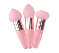 SOIMISS 3pcs Multifunctional Makeup Pens Makeup Sponge Pen Latex Mushroom Head Small Head Sponge Base with Handle for Beginners Travel Use Assorted style