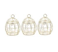 SOIMISS 3Pcs Outdoor Hanging Bird Suet Feeder Balls Holder Iron Wire Wild Bird Feeder for Garden Wildlife Washable Windproof Design for Finch Robin and Squirrel Resistant Use