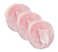 SOIMISS 3pcs Powder Applicators for Babies Lightweight Skin-friendly Plush Soft Fur Household Use