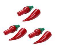 SOIMISS 3Pcs Red Pepper Needle Storage Box Cartoon Design Small Lightweight Sewing Needle Holder for Embroidery Darning and Small Parts Organizing Idea