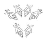 SOIMISS 3pcs Retro Shawl Clip with Rhinestone Accent Alloy Frog Button Fasteners for Sweaters Scarves Coats Cloaks Cardigans Easy Clean Chinese Knots Closure for Sewing and Crafting