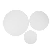 SOIMISS 3pcs Round Cotton Canvas Frames Fine Texture Circular Stretched Canvas Boards with Wood Frame Optimized Paint Retention for Oil Painting Artists