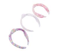 SOIMISS 3pcs Sequin Headbands for Women with Knotted Center Vintage Texture Dazzling Sparkle Stable Fit Hairbands for Party Costume and Daily Wear