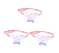 SOIMISS 3pcs Sequin Waist Bag for Women Fish Tail Design Women Fanny Pack Crossbody Purse Casual Sling Bag Hands Accessory