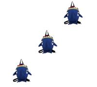 SOIMISS 3pcs Shark Backpack for Boys and Girls Boy Girl Backpack Safety Harness Leash Playful Design for Preschool Lunch Carry Bag