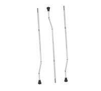 SOIMISS 3pcs Silver Metal Drum Set Legs Double-layer Electroplated Floor Tom Replacement Drum Support Feet for Percussion Instrument Accessories