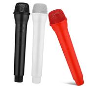 SOIMISS 3pcs Simulation Microphone Speech Practice Toys Pretend Play Microphone Boys and Girls Fake Little for Boy Girl's Stage Performance