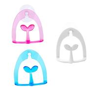 SOIMISS 3pcs Suction Cup Scouring Pad Rack Sponge Holder Kitchen Washcloth Drain Rack for Bathroom Sink Storage Plastic Random Color Random Color