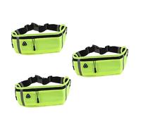 SOIMISS 3pcs Ultra-Slim Running Waist Bag Strap Breathable Material Reflective Strip for Safety for Jogging Hiking Travel and Daily Use Fits up to Phone