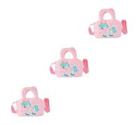 SOIMISS 3pcs Unicorn Plush Bag for Boys and Girls Little Girl Purse Cartoon Unicorn Purse Travel Cosmetic Organizer Bag Crossbody