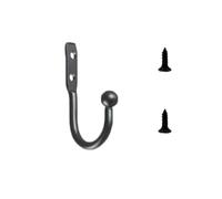 SOIMISS 3pcs Vintage Black Wall Hook, Mini Metal Coat Hanger for Handbags