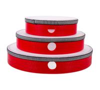 SOIMISS 3Pcs Wood Hand Drum Toy Tambourine Set, Hand Held Percussion Instrument for Kids, Develop Hearing and Music Interest, Interactive Play