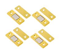 SOIMISS 4 Pairs Adhesive Magnetic Door Catch Drawer Magnets for Cabinets Wardrobe and Sliding Doors Easy Install Cabinet Latches with Strong Holding Force Invisible Design for Home Decor