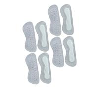 SOIMISS 4 Pairs Grey Cow Leather Heel Pads Anti-wear Foot Cushions with Double-Sided Tape Soft Breathable Anti-Blister Pads for High Heels Shoes