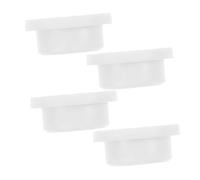 SOIMISS 4 Pcs Sink Plug Overflow Drain Caps Rubber with Simple and Elegant Design Suitable for Wash Basins Aperture 22-24mm White Conceals Overflow Drain and Prevents Unwanted Dirt