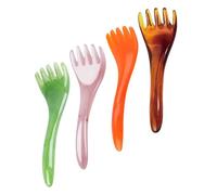 SOIMISS 4 Pieces Resin Head Scratcher Massager Claw Comb for Scalp Massage and Relaxation, Five-Claw Design Hair and Scalp Massaging Tool for Stress Relief and Hair Growth, Suitable for