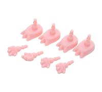 SOIMISS 4 Sets Doll Accessories Figures Hands Action Figure Parts Doll Replacement Components Miniature Doll Hand Action Figure Hand and Foot Doll Making Supplies Plastic