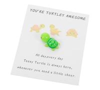 SOIMISS 4 Sets Mini Turtle Encouragement Cards Adorable Positive Turtle Party Favors for Strengthen Bonds Build Self Esteem for Birthdays Special Events