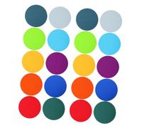 SOIMISS 40pcs Round Carpet Mark Teacher Supplies Floor Circle Spots Carpet Markers Circle Floor Sitting Dots Mark Dots for Classroom Spot Markers for Classroom Nylon