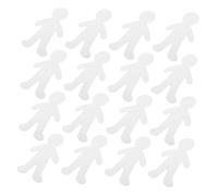 SOIMISS 40pcs White Paper Human Shapes Cutouts for DIY Crafts Lightweight Blank Cardboard Dolls for Preschool Art Projects Safe Construction Paper Cutouts for Classroom Decorations and