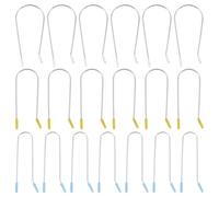SOIMISS 48pcs Electric Curling Roller Replacement Clips U-shaped Metal Hair Roller Pins Set 1.9cm 2.54cm 3.81cm for Home and Salon Styling
