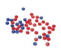 SOIMISS 49pcs Two-tone Engraved Plastic Bingo Balls for Raffle Games Balls for Adult Party Games Lightweight Portable for Group Fun and Event Draws