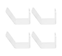 SOIMISS 4pcs Baseball Glove Holder Wall Mount Shelf Acrylic Display Rack for Softball and Boxing Gloves Space Saving Design Sleek Sports Decor Stand for Indoor Baseball Room