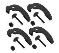 SOIMISS 4pcs Black Metal Violin Fine Tuners String Adjuster Clips for Cello Fit Stable Pitch Control Musical Instrument Tuning Accessories