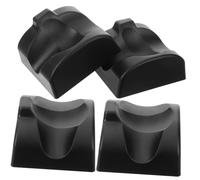 SOIMISS 4pcs Black Resin 12-hole Ocarina Stand Holder Portable Musical Instrument Bracket for Ocarina Storage and Display Suitable for Folk Wind Instruments