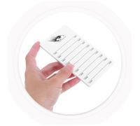 SOIMISS 4pcs Camellia Flower Eyelash Display Boards with Stable Base Handheld Acrylic False Lash Holder Pallets for Lash Extension Technicians Salon Use