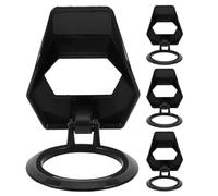 SOIMISS 4pcs Car Start Stop Button Cover Black Zinc Alloy Push to Start Switch Protective Bezel for Vehicle Ignition, Anti-touch Design Suitable for Automotive Interior Replacement