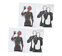 SOIMISS 4Pcs Chest Ring Target Paper Game for Durable Splatter Target for Outdoor Fun Precision Practice Skill Development for Halloween Games and Training Activities