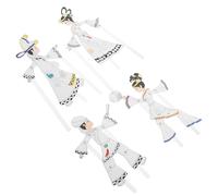 SOIMISS 4pcs Chinese Shadow Puppet Craft Kit for Hand-painted DIY Character Accessories Educational Traditional Art for Family Fun and Cultural Learning