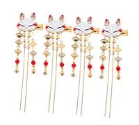 SOIMISS 4pcs Chinese Style Hairpins with Tassel Design Elegant Vintage Hair Accessories for Ancient Theme Parties Festivals and Daily Wear for Who Love Traditional Aesthetics