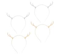 SOIMISS 4Pcs Christmas Headband Reindeer Antler Hair Clasp Adorable Xmas Headwear for Holiday Parties Lightweight and Portable Antlers for Adults