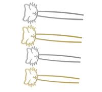 SOIMISS 4pcs Cute Cat Hair Fork Hair Chopsticks Stick for Girls Accessories Styling Tool for Buns Party