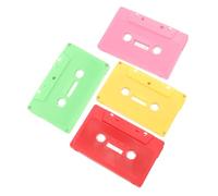 SOIMISS 4pcs Diy Cassette Tape Decoration Blank Cassette Ornaments Wall Adornment