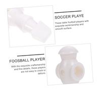SOIMISS 4Pcs Foosball Table Players Replacement for Standard Table Soccer Rods High-grade Resin Mechanical Football Dolls in White Foosball Accessory