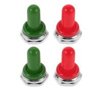 SOIMISS 4pcs Guitar Accessory Protective Cap Toggle Knobs Tip Caps Rubber Boot Cover Switch Boot for Toggles Switch Protector Rocker Protector Guitar Pot Pickup Knob Random Color