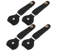 SOIMISS 4pcs Guitar Accessory Pu Leather Strap Tie Non-slip Headstock Adapter and Plectrum Case for Acoustic Electric Instruments