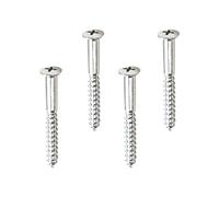 SOIMISS 4Pcs Guitar Neck Plate Screws Metal Replacement Mounting Screws for Bass Parts Durable Guitar Accessories for Repairing Worn Out Neck Plates