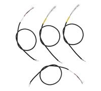 SOIMISS 4pcs Guitar Patch Cable Instrument Cables Bass Guitar Electric Audio Converter Adapter Cord Pickup Wiring Bass Accessories Black