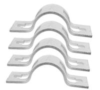 SOIMISS 4pcs Heavy-Duty Double Ear Scaffold Fixing Clamp Steel Crossbar Coupler with Easy Installation for Secure Scaffolding Connections and Enhanced Load Bearing Capacity